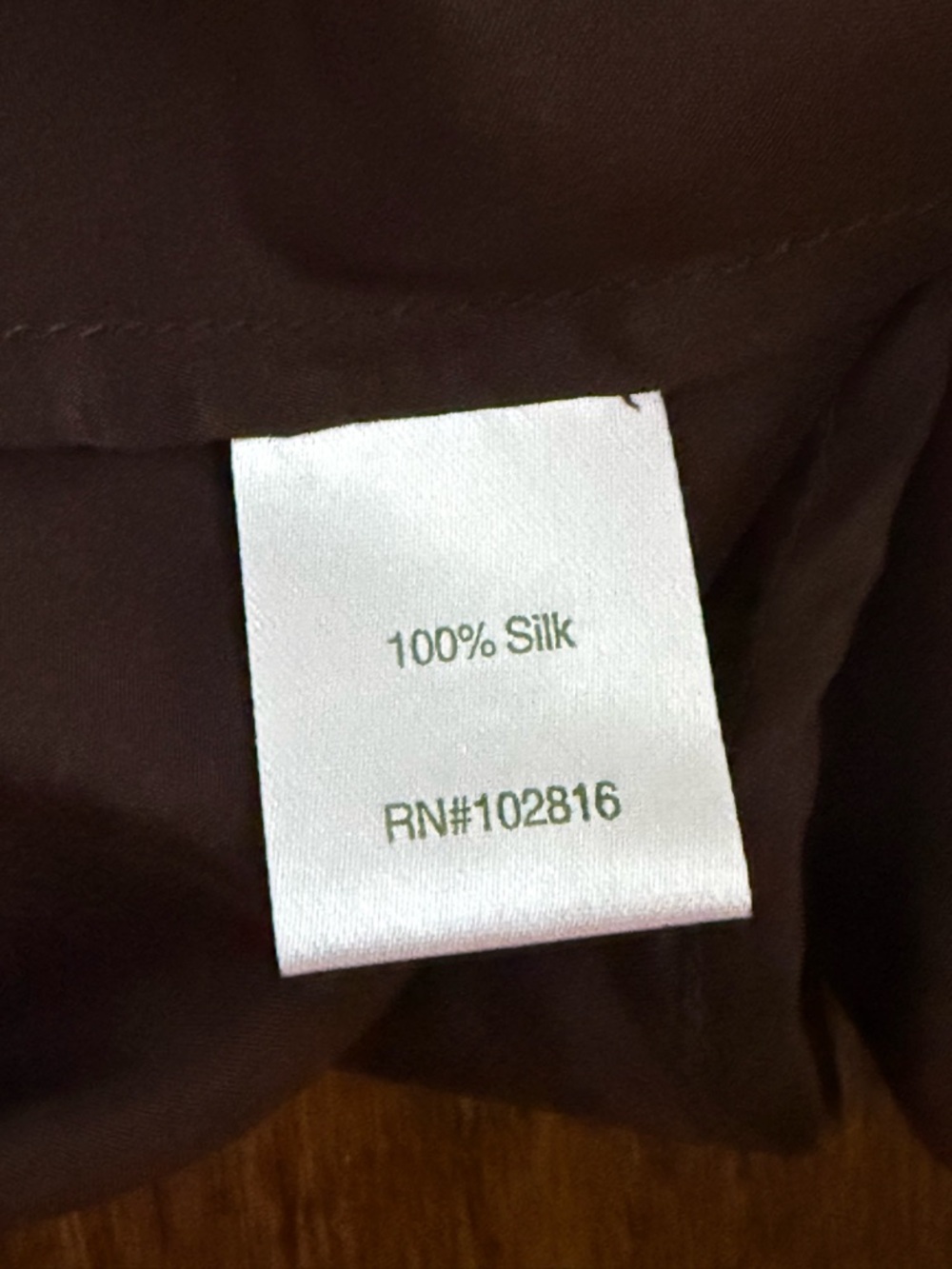 Garnet Hill Chocolate Brown Pintuck Peasant Blouse - Picture 13 of 14